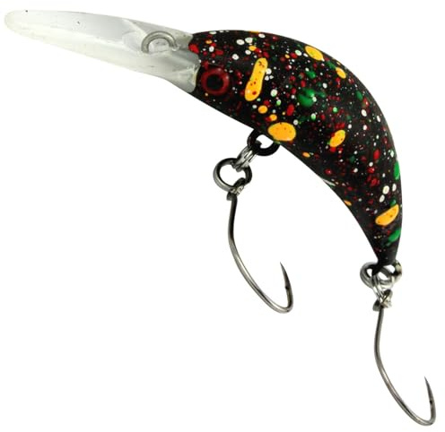Fishing Tackle Max FTM Mega Masu MR Wobbler 3, 5cm 35mm 2, 5g UV Camou Braun 5200342 Ultra Light Fischen Forellenangeln Barschangeln