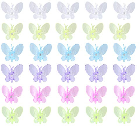 DOITOOL 30 Stück Orchideen-Clips für den Garten, süße Blumen, Bonsai-Orchideen-Form, Clips für Weinreben, feste Clips für Pfropfen, Pflanzenstütze, Ranken-Klammern