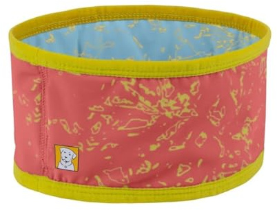 RUFFWEAR Swamp Cooler Neck Gaiter for Dogs, SPF 50+ Washable Reversible Everyday Cooling Dogwear Accessory, Re-Usable Instant Cool Down Device for Hot Weather, Salmon Pink/Blue Mist (Extra Large)