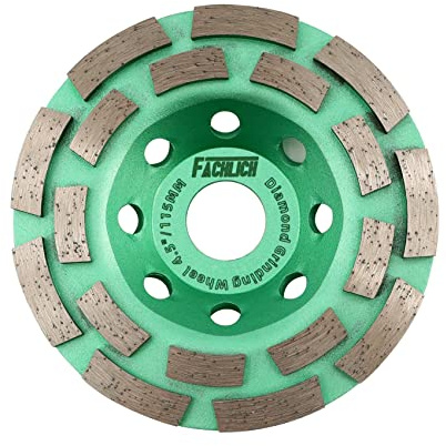 FACHLICH 115MM Diamant Schleiftopf Doppelreihe Diamanttopfschleifer Schleifscheibe für Beton Mauerwerk Granit Marmor Naturstein