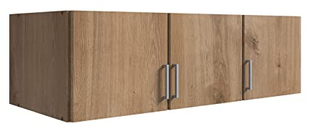 möbelando Schrankaufsatz Click aus Spanplatte in Plankeneiche-Nachbildung. Abmessungen (B/H/T) 135x40x58 cm