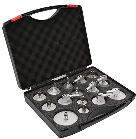 Bremsflüssigkeits-Entlüftungs-Adapter-Set, 15-teiliges Hauptbremszylinder-Adapter-Set Auslaufsicherer Bremsflüssigkeits-Entlüftungs-Adapter Universal für Autos