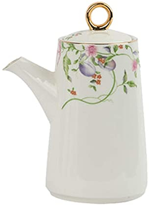 NTTNL Aceitera Dispensador de Aceite y vinagre, vinagrera de Porcelana de cerámica con Juego de Botellas BOT, con Pico vertedor a Prueba de Fugas Cocina
