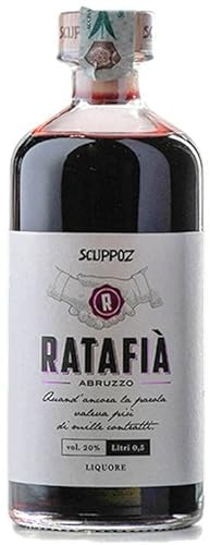 Ratafia liquore artigianale alle amarene e vino rosso Scuppoz Abruzzo 20% vol in busta regalo