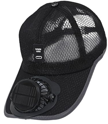 Sombrero con Ventilador con energía Solar,Sombrero para el Sol con Ventilador,Sombrero de béisbol Sombrero para el Sol | Sombrero de Playa Transpirable con Ventilador, protección UV, Sombreros con