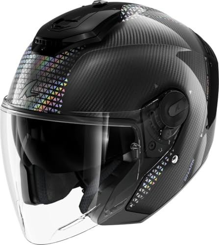 SHARK, Jet-Motorradhelm RS JET CARBON IKONIK Iridescent Carbon DID, M