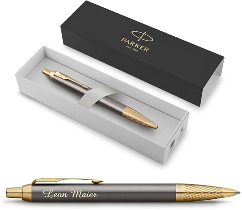 PARKER IM Pioneers GT Limited Edition Kugelschreiber mit Gravur | Premium Stift | Geschenkbox | personalisiertes Geschenk | Geburtstag