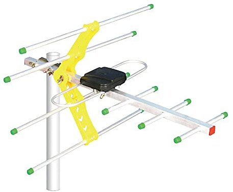 SHUAIGUO Antenna TV digitale per HDTV DVBT / DVBT2 Antenna TV esterna 470MHz-860MHz per TV Antenna HDTV digitale amplificata