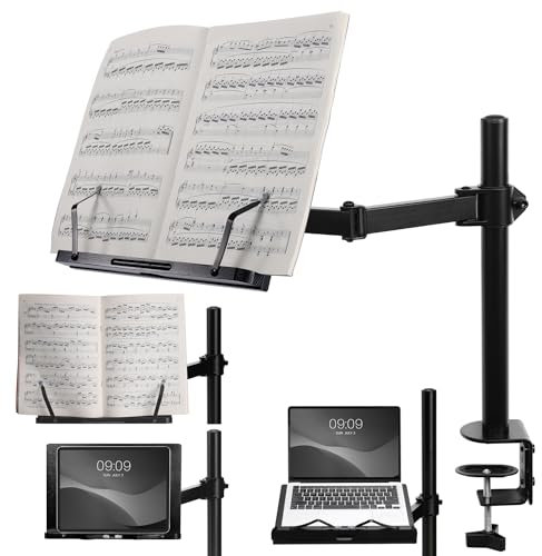 Navaris Bambus Buchhalter Leseständer - Buchständer Kinder - Buchständer Schule - Stabile Konstruktion - Flexibel verstellbar - Für Bücher, Tablets, Laptops, Notenblätter