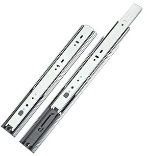 LOOTICH Push to Open Empuje para Abrir Guía del Cajón de Rebote 300 mm con Extensión Completa Cajones Diapositivas Rodamiento de Bolas Guías Telescópica Laterales Capacidad Carga 35kg (1 Juego)