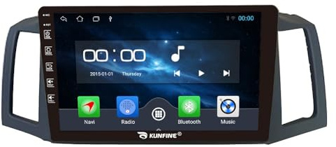 Car CarPlay Android Auto Navigazione Stereo GPS Radiocamera retromarcia Display 10 IPS Schermo tattile Headunit Tablet Pad Lettore multimediale Per Jeep Grand Cherokee 2004-2007 LHD, 4 Core 2G+64G