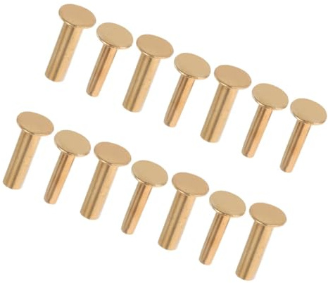 DONFAMDS 7 Paar Biege Nieten Messer Machen Griff Stifte Messergriff Griff Bolzen Nieten Schraubenverschluss DIY -material Für Cashly Nieterersatz
