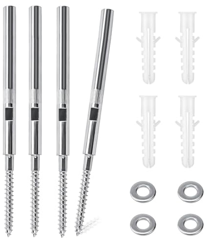 4 x Schwebende Regalhalterung Unsichtbar Wandregal Halterung Ø8x200mm, Tablarträger 8mm, Versteckte Regalhalterung, Unsichtbar Schwerlast Regalträger Unsichtbar für Bücherregal Wandregale (200MM)