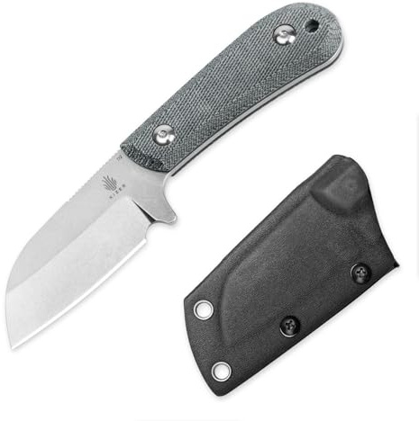 Kizer Deckhand Jaktkniv med Fast Blad och Slida, D2 Blad Campingkniv G10+Micarta Handtag Lätt EDC Fast Blad för Män Kvinnor Utomhus, för Jakt Överlevnad 1062A1
