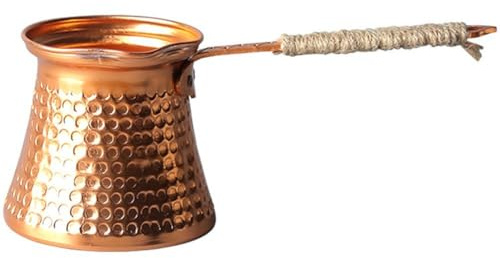 Ymxygz Cafetière Turque en Cuivre, Cafetière Gréco-Arabe, Aspect Cuivre Antique, Cafetière Ottomane Traditionnelle Artisanale pour Les Amateurs De Café