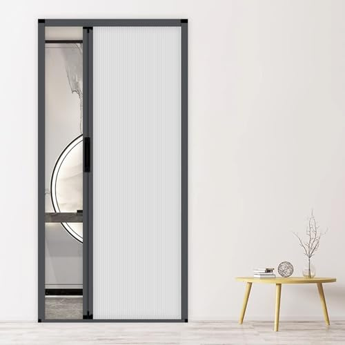 Falttüren für den Kleiderschrank, zusammenklappbare Duschtüren, platzsparende Schrank-Trennwände, 165 x 203 cm, modernes Design, Weiß