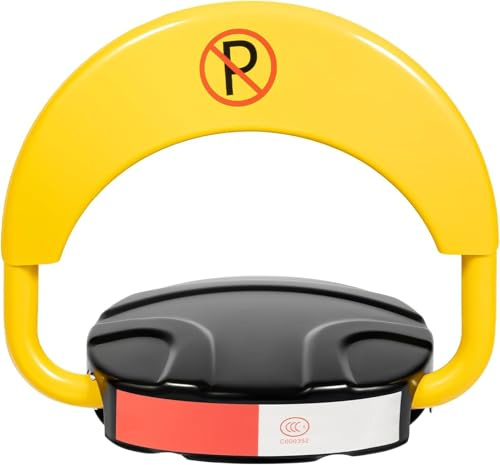 Elektrisch Parkplatzsperre Faltbar Parkplatz Schloss Automatik Klappbar Parksperre mit Fernbedienungen Automatische Parkplatzsperre mit Alarm-Funktion Ferngesteuerter Parkschloss 180° Antikollision