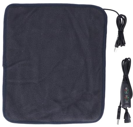 Pesta riscaldante elettrica per crampi posteriori e meschi, cuscinetto riscaldato USB con 3 marcia Temp e 3 impostazioni del timer Spegnere automaticamente per il collo e le spalle (Grigio scuro)