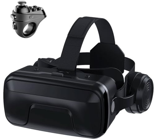 Gafas 3D de Realidad Virtual, Gafas VR, 3D VR Gafas de Realidad Virtual, Gafas 3D VR para Smartphone, Compatible 4.7-7.2 Inch' Smartphone Amplia compatibilidad por Android/iOS(A)