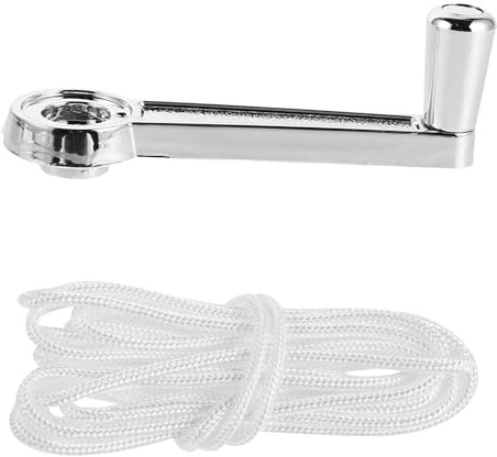 SHINEOFI Set de Manivelle et Corde pour Parasol Extérieur Acier Inoxydable Résistant Vent et Aux UV Accessoire Compatible pour Parasols de Jardin Plage et Terrasse