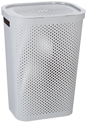 Curver 231008 Infinity Dots Coffre à Linge Plastique Blanc 44 x 36 x 61 cm 60 L