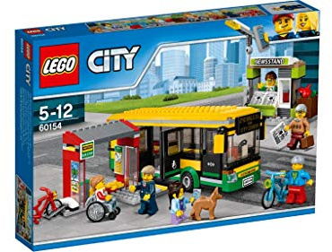 LEGO City 60154 - Busbahnhof Konstruktionsspiel, bunt