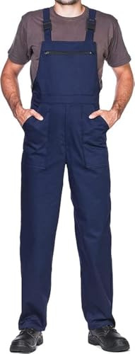 Salopette da Lavoro Uomo, Taglie Grandi S-3XL, Made in EU, Colori Diversi, Tuta da Lavoro Uomo Qualità