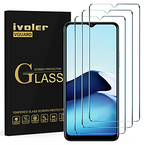 ivoler Pack de 3 Verre Trempé pour Vivo Y21 / Vivo Y21s / Vivo Y33s / Vivo Y11s / Vivo Y20s / Wiko View 4, Film de Protection d’écran en Verre Trempé - Dureté 9H Glass - Anti Rayures - sans Bulles