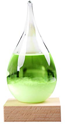 M/E Sturmglas-Wetterstationen, kreative Sturmglas-Flasche, Schreibtisch, Wetterstation, modisch, bunt, Wetter, Sturm-Vorhersageflasche, 3D-Sturmglas-Wetterstationen