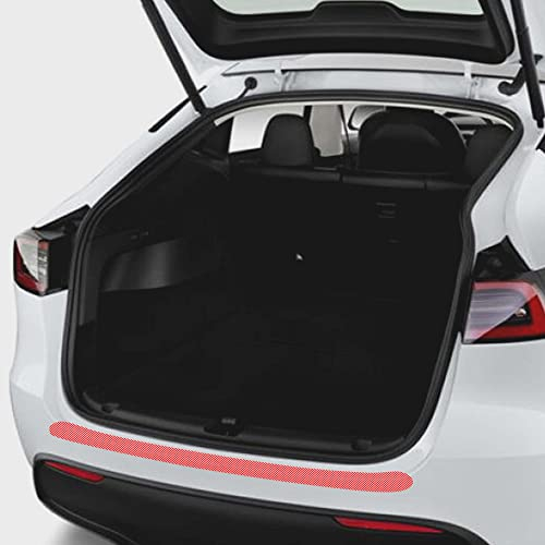Tesvolution® Ladekantenschutz für Tesla Model Y 2021 + 2022 + 2023 + 2024 - Schutzfolie Ladekante - Lackschutzfolie selbstklebend und transparent glänzend als Lackschutz oder Stoßstangenschutz Zubehör