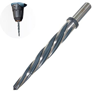 5/8 Drill Bridge, Bridge/Construction Reamer with 1/2 Shank HSS Taper Chucking Reamer Bit Tool for Steel, Alloy, Aluminum, Wood, Plastic Drilling Hole