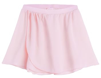 Nokecina Ballet Dance Skirts for Toddler Girls Pink Chiffon Wrap Tutu Dresses Size 2t 3t Comfortable Dancewear Daily Life