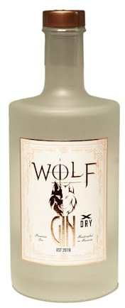 Wolf Gin X Dry | Premium Gin aus Wolfratshausen | Mit verschiedenen Botanicals | Regional und Weltklasse | 42,5% | 500ML