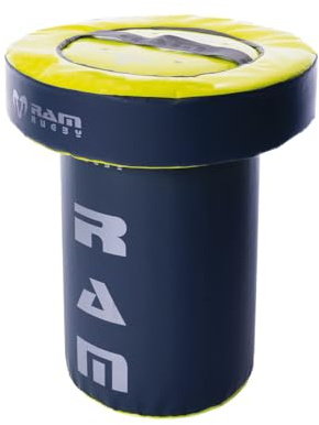 Ram Rugby Weighted Half Tackle Bag & Ram Ring - UK Made for Durability - Suitable for Adults & Youths
