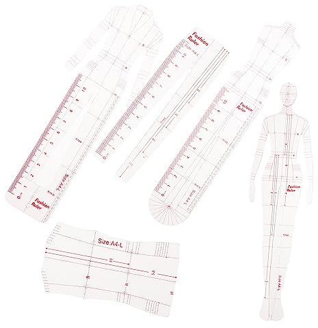 DIYEAH 2sätze Nählineal Für Modedesign Französisches Kurvenlineal Humanoides Design Präzise Messwerkzeuge Für Kleidung Und Patchwork Für Und Designer