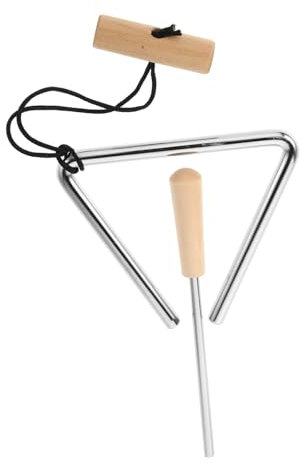 Levemolo Triangle De Percussion Portatif Métal avec Cloche Triangulaire pour Groupe Et Orchestre