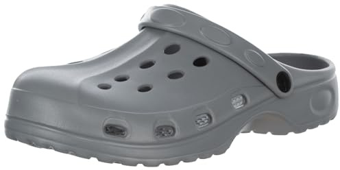 Brandsseller Zoccoli da giardino da uomo, leggeri, grigio., 43 EU