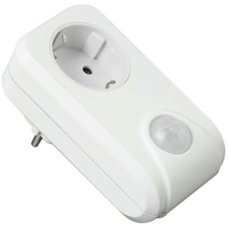 Adapter 230 V mit Dämmerungssensor; ideal für die automatische Beleuchtung im Freien und zur Optimierung des Energieverbrauchs.
