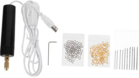 LALAFINA Electric Drill Pen USB Charging Mini Electric Drills Punch Tool for DIY Hand Tools Power