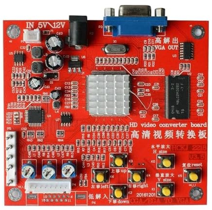 Gaming Accessoires Console Video Game Converter Board Auto Scan Gaming Signals Spiel RGBS/CGA VGA Console Video Board