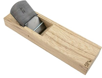Wazakura Japanese Hand Plane (Kanna) Botan Oak for Smoothing, Woodworking Tool, Made in Japan (58mm)