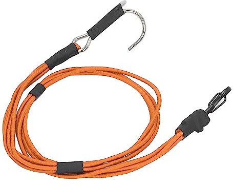ZJchao Tow Rope, RC Accessories RC Crawler Winch Strap, Crawler Accessories Escape Rope, Rescue Trailer Hook, for 1/10 1/8 Cars (Orange)