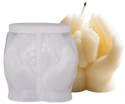 Moldes para Hacer Velas,Fácil Desmoldeo Decorativos,Perfectos para Hacer Velas - para Cera, Escayola, Resina, Epoxi, Decoración Hogar y Guardería, Arte,