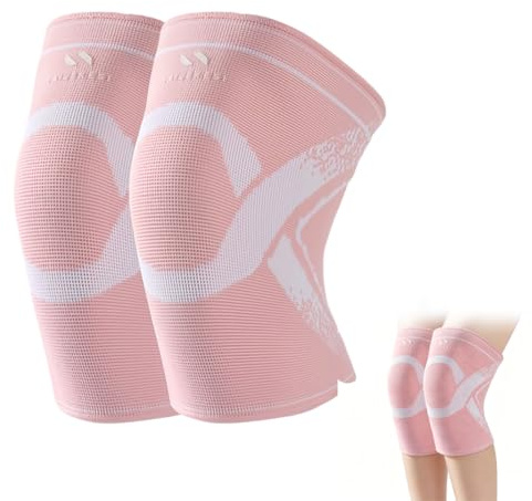 MUNZE Ginocchiere Pallavolo, 1 Paio Per Bambini 10-13 Anni, Protezioni Anti-Collisione, Rosa, Per Danza, Pallavolo, Basket, Ginnastica, Calcio, Sport