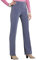Chums Ladies Figure Flattering Trousers Fully Elasticated Comfort Pull-On Pants with Pintuck Stitch Denim 20