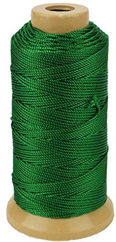 Twisted Nylon Line Twine Cordón para Jardinería Marcado Proyectos de Bricolaje Elaboración de Mampostería (1.5mm-328 Feet, Verde)