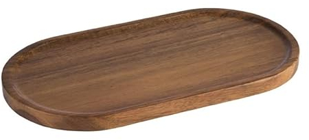 APS 30338 Planche à servir, 28,5 x 15,5 cm, H : 1,5 cm, bois d'acacia, Marron