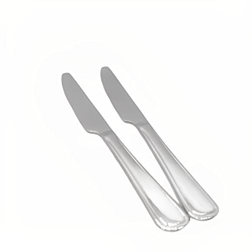 PLUS HOME CUCHILLOS FRUTA 2 UNIDAD 19.5x1.95 Cubertería de acero inoxidablepara cocina,decoracion hogar, (CUCHILLOS FRUTA 19.5X1.95CM, Colección Elegance)