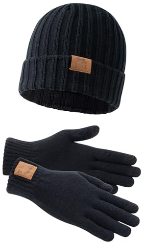 Lonsdale Unisex Mütze und Handschuh Set DEAZLEY