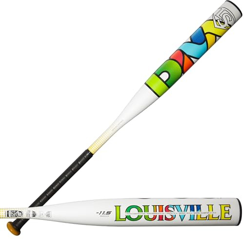 Louisville Slugger 2027 Diva (-11.5) Fastpitch Softball Bats, Pipistrello Unisex-Adolescente, Bianco/Multicolore, 29/17.5 oz